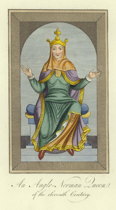 A 11. század angol-normann királynője alkotó: English School