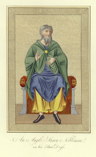 Angolszász nemesúr állami ruhában alkotó: English School