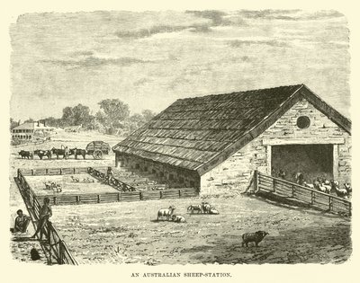Eine australische Schafstation von English School