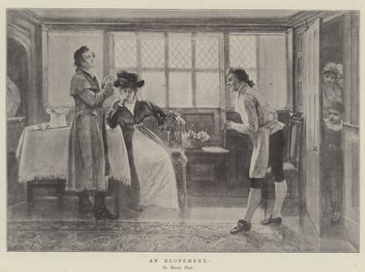 Egy szökés (litho) alkotó: English School