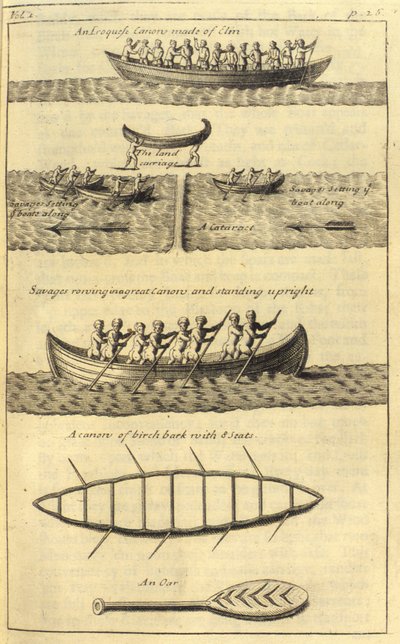 Egy irokk kanó, 1703 alkotó: English School