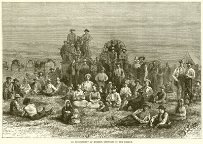 Mormon hittérítők tábora a sivatagban alkotó: English School