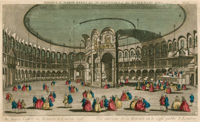 A Rotunda belső képe a London Caffe-ban alkotó: English School