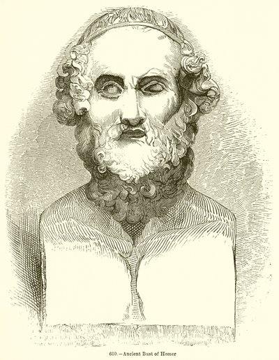 Homérosz ősi mellszobra alkotó: English School