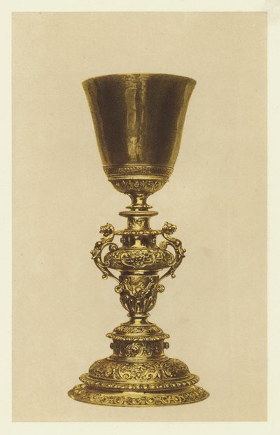 Ősi aranyozott kehely (chromolitho) alkotó: English School