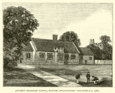 Ősi Gimnázium, Boston, Lincolnshire, 1567-ben alapították alkotó: English School