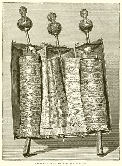 Ősi Pentateuch-tekercs alkotó: English School