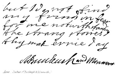 Anne, (Buccleugh és Monmouth hercegnője) alkotó: English School