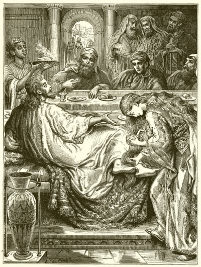 Jézus lábának megkenése alkotó: English School