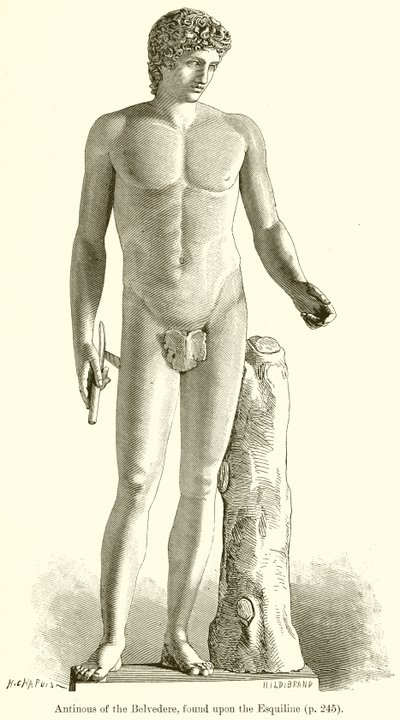 Antinous a Belvedere-ből, az Esquilinen találták alkotó: English School