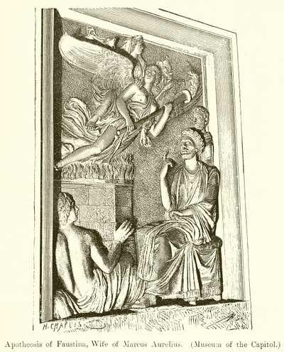 Faustina apoteózisa, Marcus Aurelius felesége. (Capitoliumi Múzeum) alkotó: English School