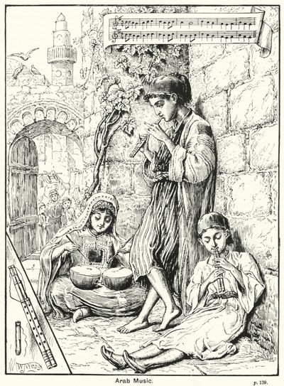 Arab zene (metszet) alkotó: English School