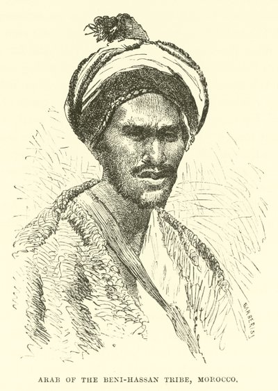 A Beni-Hassan törzs arabja, Marokkó alkotó: English School