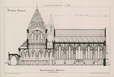A Temple Church építészeti képe alkotó: English School