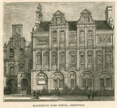 A London School Board felépítése: Blackheath Road School, Greenwich, London alkotó: English School