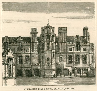 A London School Board felépítése: Winstanley Road School, Clapham Junction, London alkotó: English School