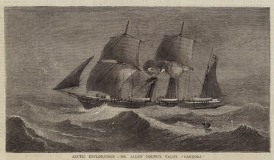 Arctic Exploration, Mr. Allen Young "Pandora" jachtja (metszet) alkotó: English School