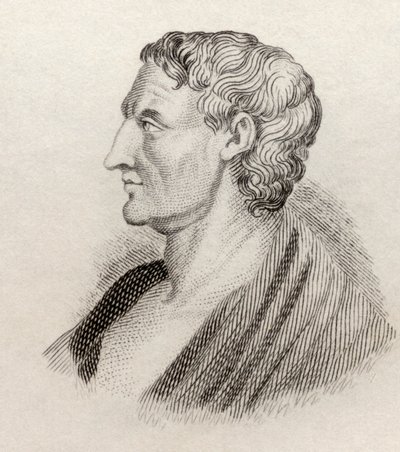 Arisztotelész az 1825-ben megjelent „Crabbes Historical Dictionary”-ből alkotó: English School
