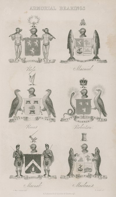 Armorial csapágyak alkotó: English School