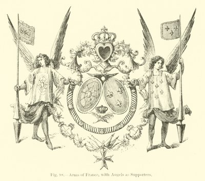 Franciaország fegyverei, támogatói angyalok alkotó: English School