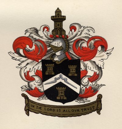 Arms of the Free Masons of the Gateshead Chapter, 1671, The History of Freemasonry, II. kötet, kiadó: Thomas C. Jack, London, 1883 alkotó: English School