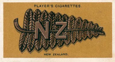 Katonai jelvények: Új-Zéland (színes litográfia) alkotó: English School