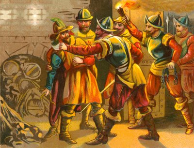 Guy Fawkes letartóztatása alkotó: English School