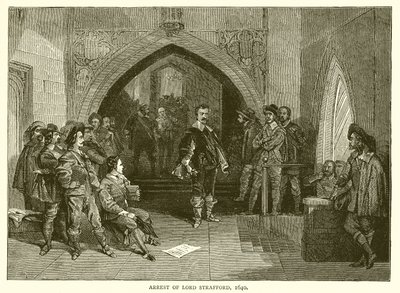 Lord Strafford letartóztatása, 1640 alkotó: English School