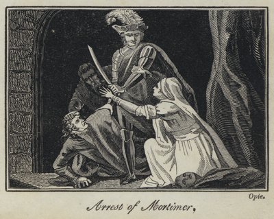 Mortimer letartóztatása alkotó: English School
