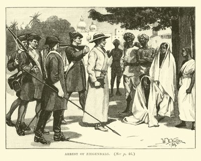 Ziegenbalg letartóztatása alkotó: English School