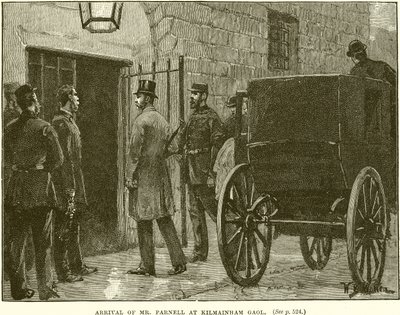 Mr. Parnell megérkezése a Kilmainham Gaolba alkotó: English School