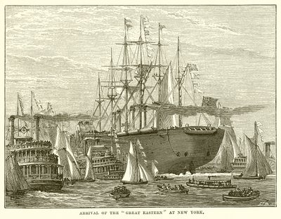 A Great Eastern megérkezése New Yorkba alkotó: English School