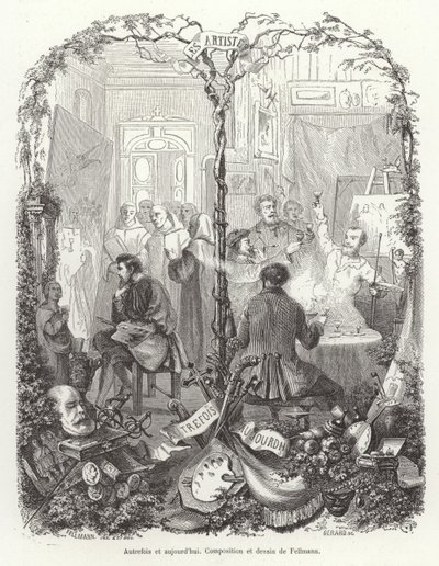 Művészek egykor és most alkotó: English School