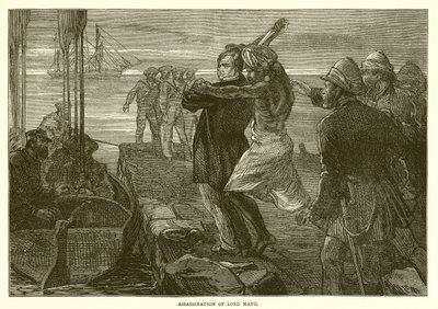 Lord Mayo meggyilkolása (1872) alkotó: English School