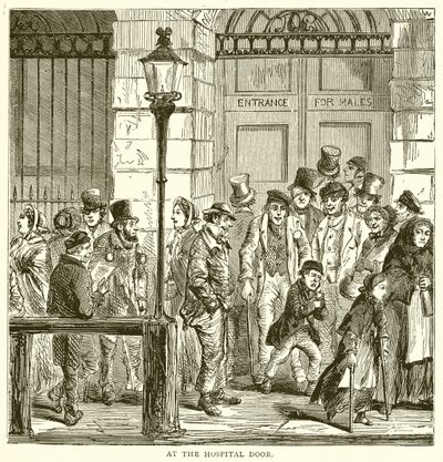 A Kórház ajtajában alkotó: English School