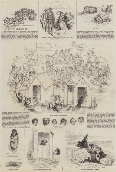 A tengerparton (metszet) alkotó: English School