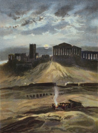 Athén a holdfényben (színes litó) alkotó: English School