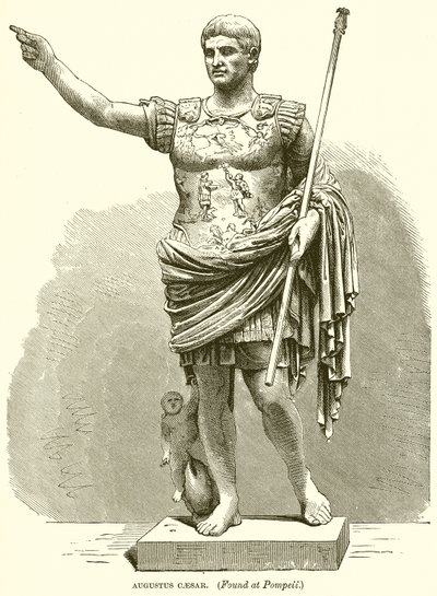 Augustus Caesar. (Pompejiben találták) alkotó: English School