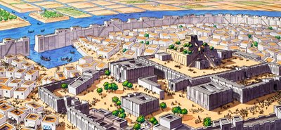 Azték város, Tenochtitlan alkotó: English School
