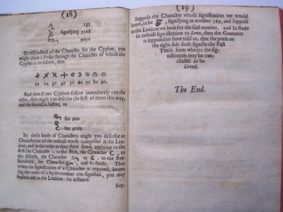 BT3.206.24 Oldalak egy új, tökéletes nyelv megalkotásának alapjairól, illetve lefektetett (vagy úgy szánt) alapjairól: Francis Lodowyck egyetemes vagy közönséges írása, Londonban, 1652. alkotó: English School