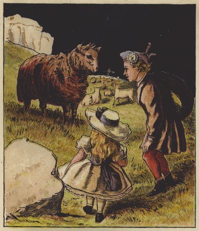 Baa, Baa, Black Sheep (colour litho) alkotó: English School