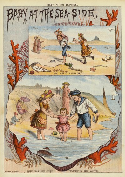 Baba a tengerparton (chromolitho) alkotó: English School