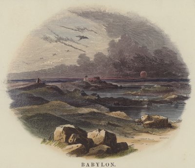 Babylon (színes metszet) alkotó: English School
