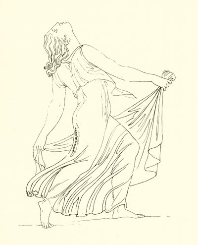Bacchante tánc lelkes hévvel alkotó: English School