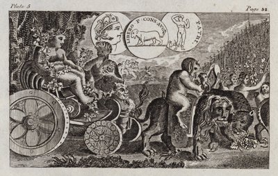 Bacchus (metszet) alkotó: English School