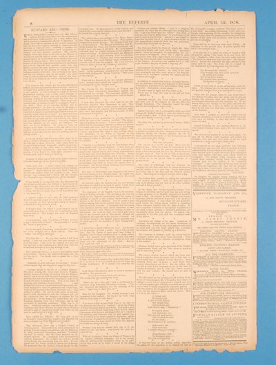 A játékvezető hátsó oldala, 35. sz. 1878. április 15 alkotó: English School