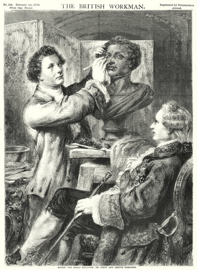 Bacon, a nagy szobrász; avagy a jámborság és a zsenialitás együtt (metszet) alkotó: English School