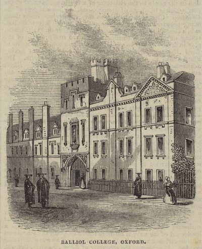 Balliol College, Oxford (metszet) alkotó: English School