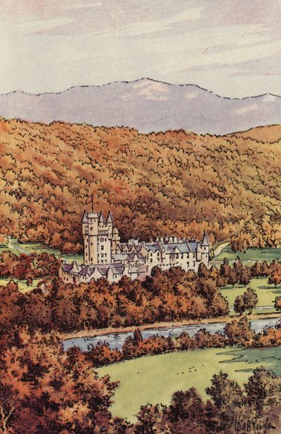 Balmoral kastély (színes litó) alkotó: English School