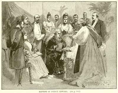 Edward herceg megkeresztelkedése alkotó: English School